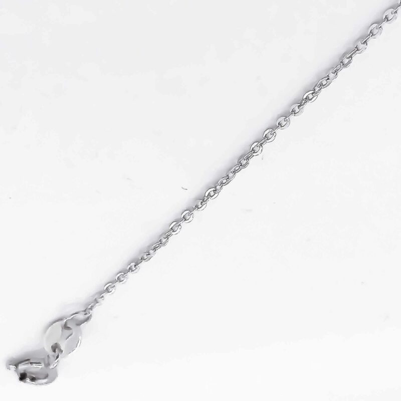 (FC37) Rhodium Plated Sterling Silver Fine Chain