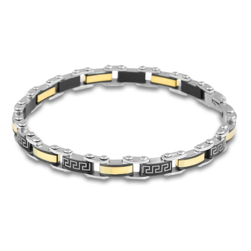(MBR008) Silver Stainless Steel Bracelet