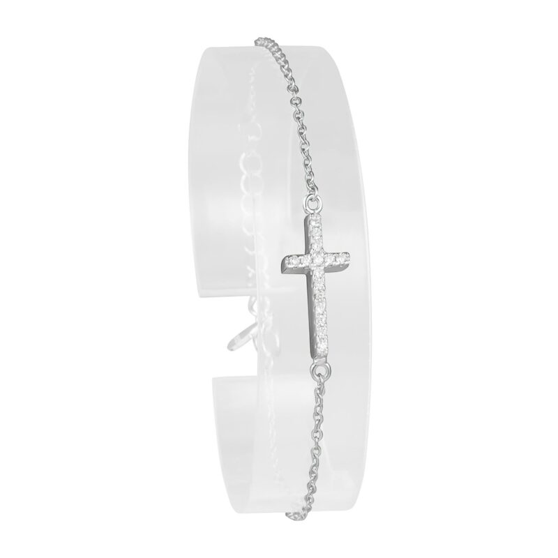 (BR360) Rhodium Plated Sterling Silver Bracelet