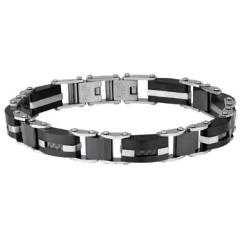 (CEB017) 7mm Ceramic And Stainless Steel Bracelet