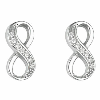 (EMS32) Rhodium Plated Sterling Silver Earrings