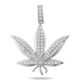 (H002) Sterling Silver Iced Out Pendant