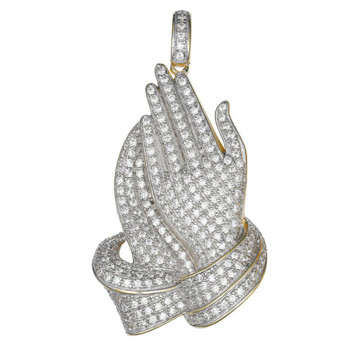 IcedOut Pendants TJD Silver