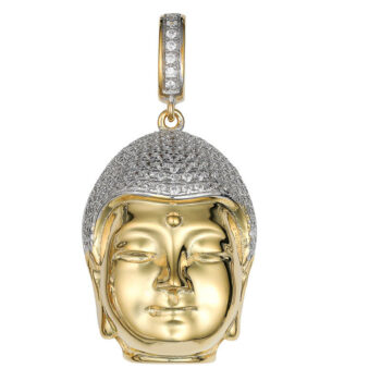 (H083G) Gold Plated Sterling Silver Pendant