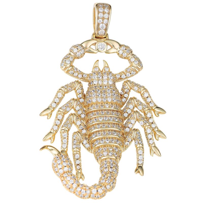 (H138G) 14k Gold Plated Sterling Silver Pendant - 51.79*31.2mm