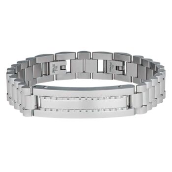 (MBR039S) 12mm Stainless Steel ID Bracelet