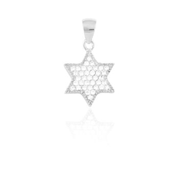 (P150) Rhodium Plated Sterling Silver Pendant