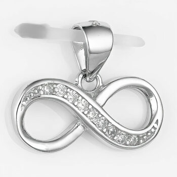(PMS32) Rhodium Plated Sterling Silver Pendant