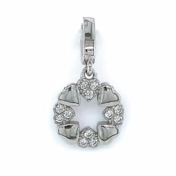 (PMS75) Rhodium Plated Sterling Silver Pendant