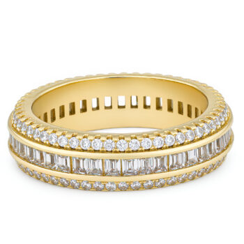 (R419G) 14k Gold Plated Ring - Size 7
