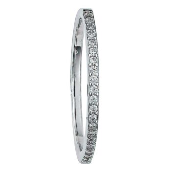 (R440) Rhodium Plated Sterling Silver CZ Ring