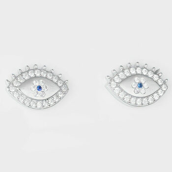 (ST120) Rhodium Plated Sterling Silver Studs