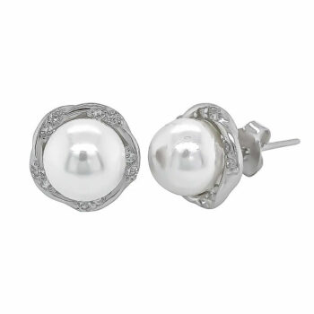 (ST209) Rhodium Plated Sterling Silver Studs