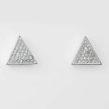(ST272) Rhodium Plated Sterling Silver Studs