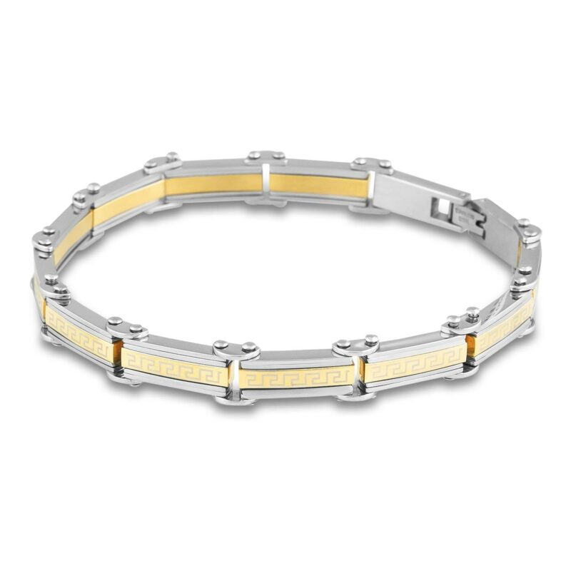 (MBR001) Silver Stainless Steel Bracelet