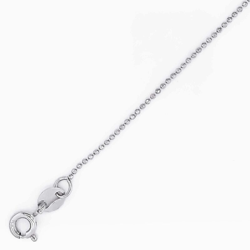 (FC35) Rhodium Plated Sterling Silver Fine Chain